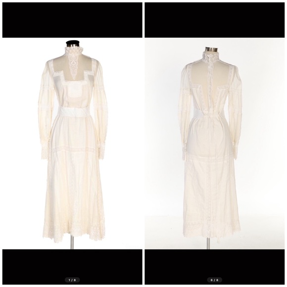 VTG 1970 GIORGIO DI ST D’ ANGELO EDWARDIAN DRESS. - Picture 2 of 8
